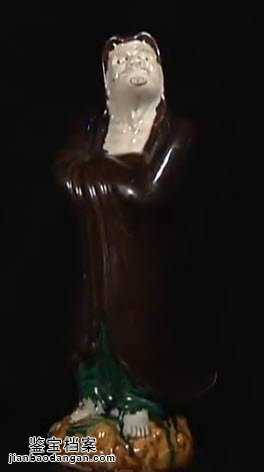 素三彩達摩造像