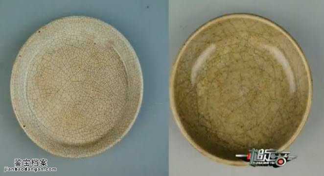 清仿哥釉盤和明代仿宋官窯洗