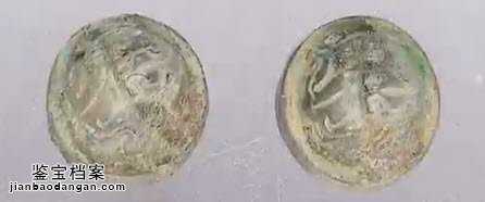 漢代銅鎏金席鎮(zhèn)