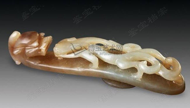 蒼龍教子玉帶鉤